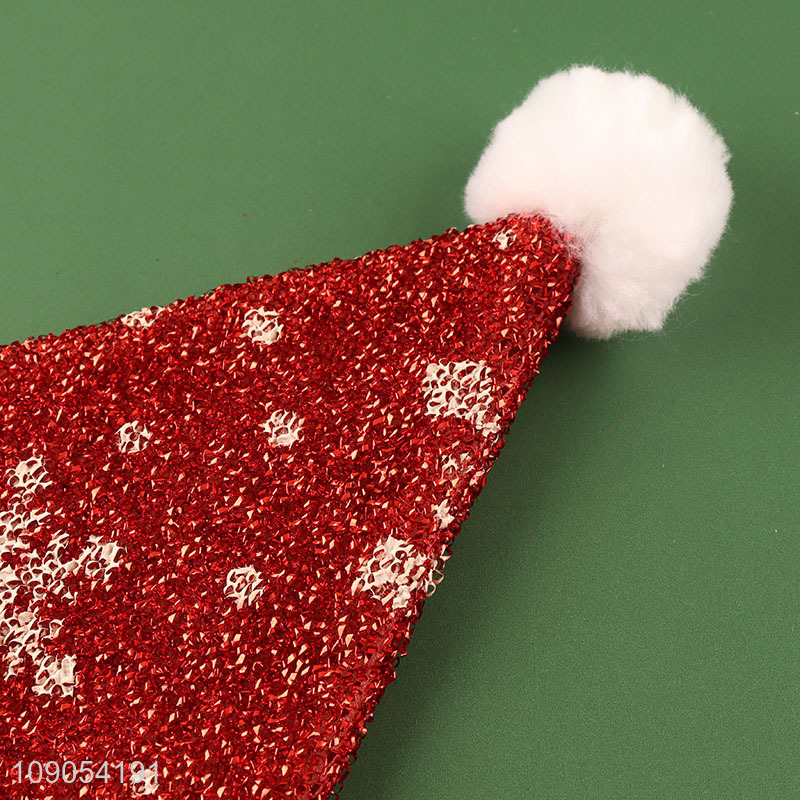 Low Price Snowflake Santa Hat Christmas Hat for Kids Men Women