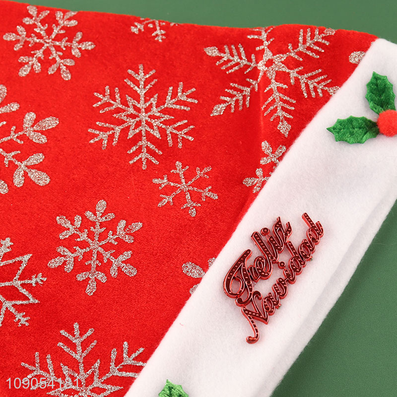 New Arrival Snowflake Christmas Hat Santa Hat Festive Party Hat