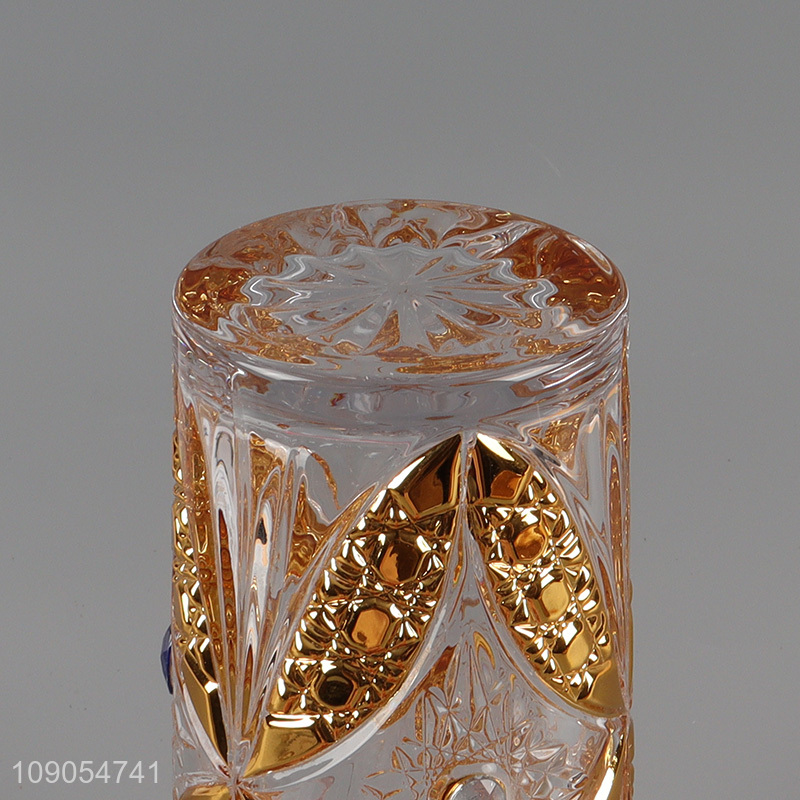 Low price glass enamel household juice cup whiskey glasses beer glasses