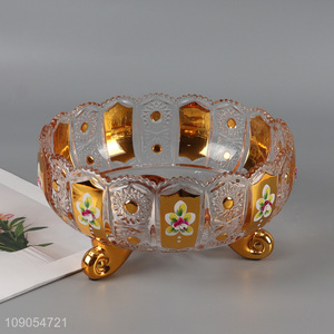 Good price home decor glass fruit plates home restaurant snack plate