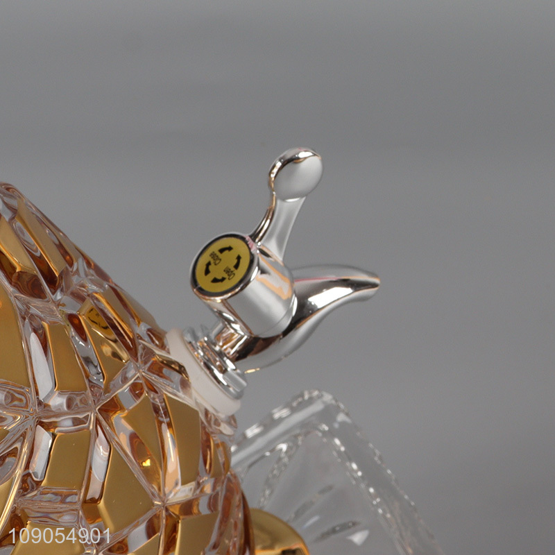 Factory supply luxury style glass juice beverage dispenser for drinking