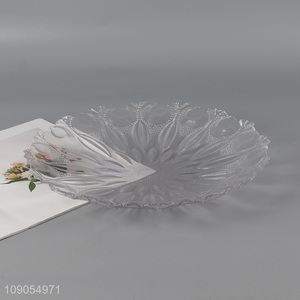 China factory clear home tabletop decor fruits plate for sale