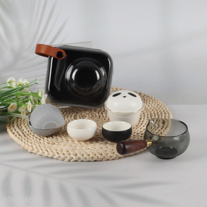 Top products panda series Chinese-Style ceramic teapot teacup set for sale
