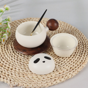 Good sale panda series Chinese-Style ceramic teapot teacup set wholesale