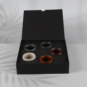 Yiwu market multicolor ceramic teacup set gift box set for sale