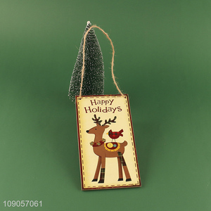 High Quality Christmas Plaque Board Wooden Hanging Sign Christmas Door Decorations