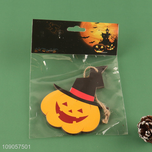 Factory Price Halloween Wooden Pumpkin Hanging Ornaments Wooden Pumpkin Pendants