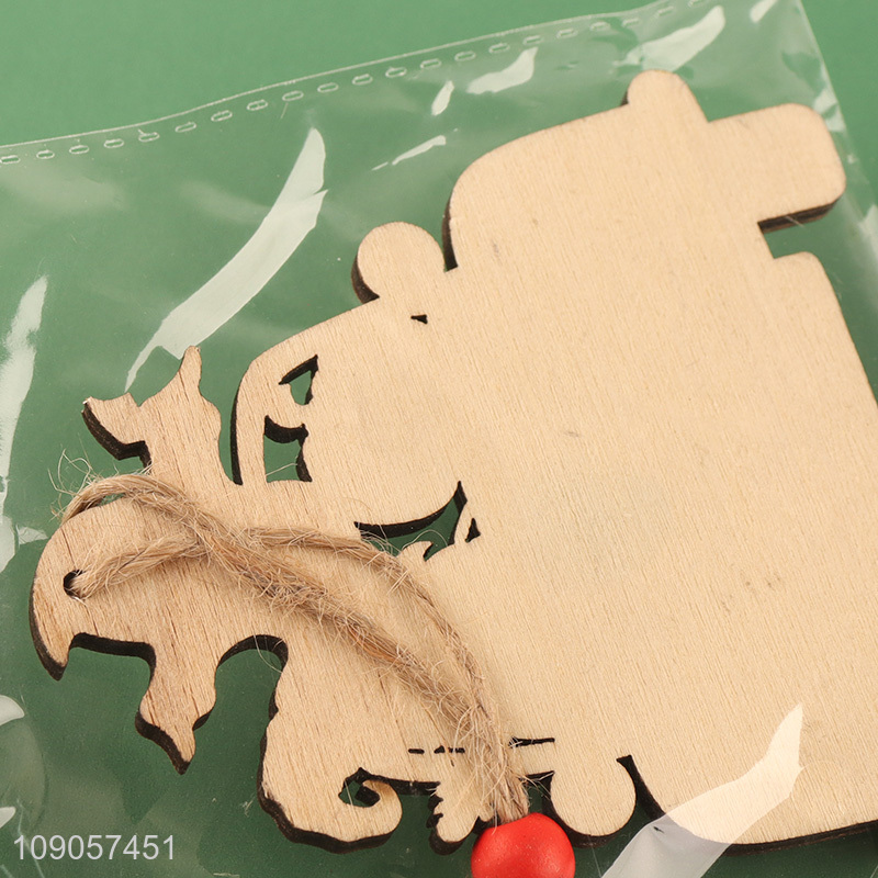 Hot Sale Halloween Pumpkin Car Decorations Wooden Hanging Ornaments for Tree