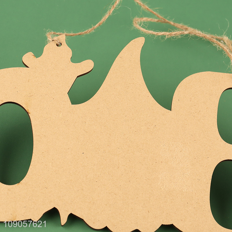 Factory Supply Halloween Wooden Door Decorations Halloween Wooden Hanging Signs