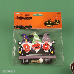 Online Wholesale Halloween Wooden Hanging Ornaments Wooden Pumpkin Car Pendants