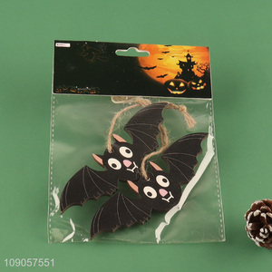 Popular Product Halloween Wooden Bat Hanging Ornaments for Home Party Wall Decor