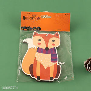 Factory Price Halloween Wooden Hanging Decorations Wooden Fox Hanging Ornaments