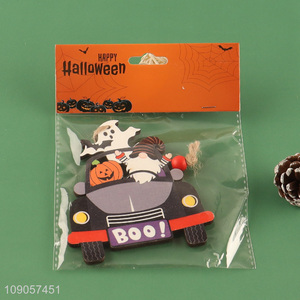 Hot Sale Halloween Pumpkin Car Decorations Wooden Hanging Ornaments for Tree
