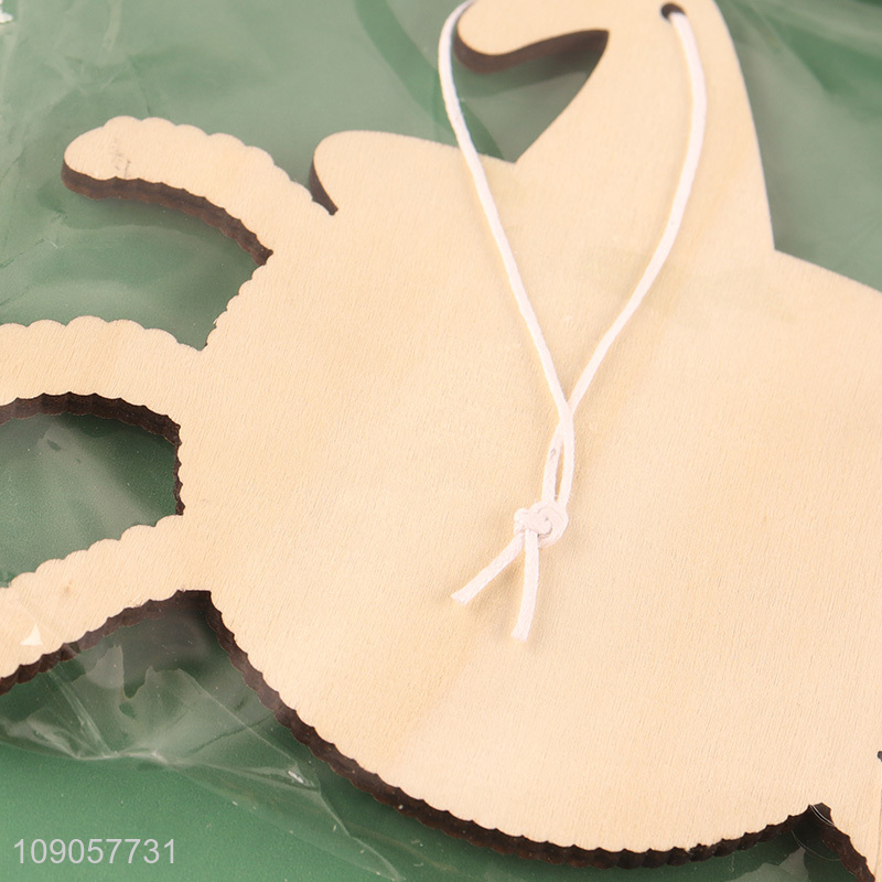 Online Wholesale Lighted Halloween Wooden House Hanging Ornaments Halloween Wooden Decorations