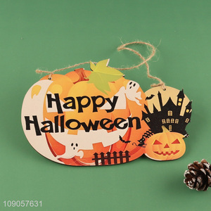 Online Wholesale Happy Halloween Wooden Door Sign Halloween Wooden Hanging Decorations