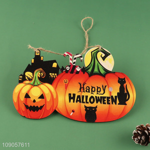 China Imports Happy Halloween Wooden Door Sign Halloween Wooden Hanging Ornaments