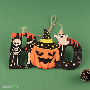Factory Supply Halloween Wooden Door Decorations Halloween Wooden Hanging Signs