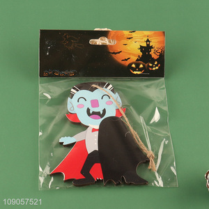 Factory Supply Halloween Vampire Decorations Wooden Hanging Ornaments for Tree