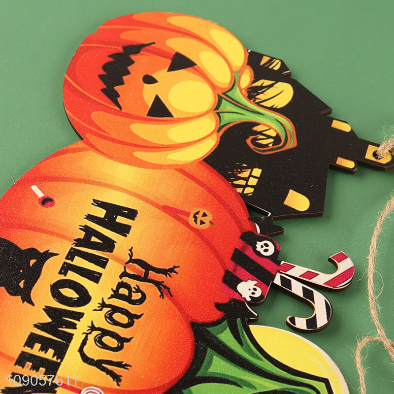 China Imports Happy Halloween Wooden Door Sign Halloween Wooden Hanging Ornaments