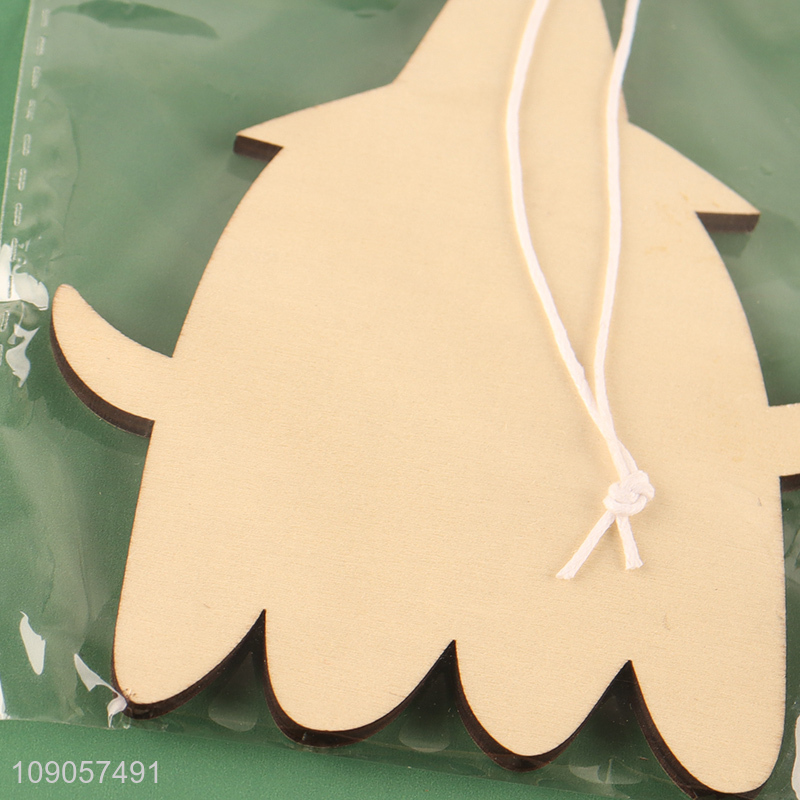 New Product Halloween Wooden Hanging Decorations Wooden Ghost Hanging Ornaments
