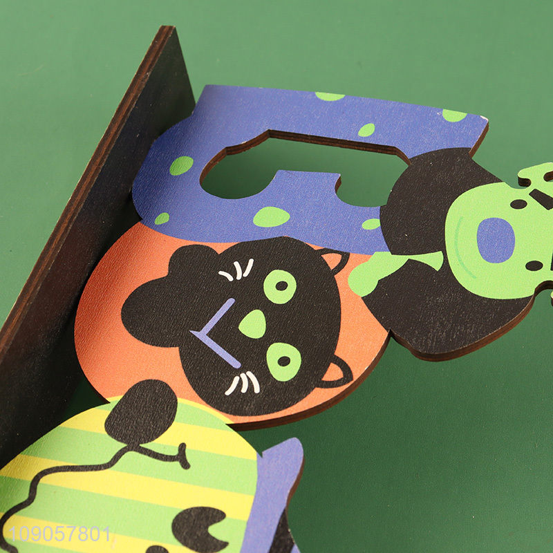 Factory Price Halloween Wooden Table Decorations Halloween Table Centerpieces