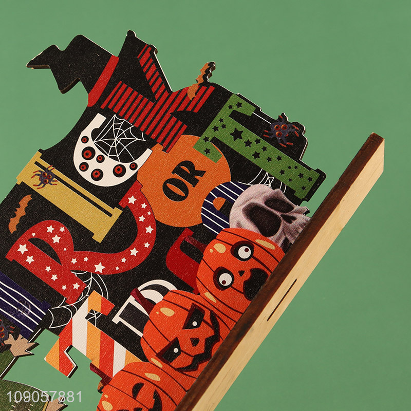 Good Quality Halloween Wooden Table Decorations for Home Party Dinner Table Decor