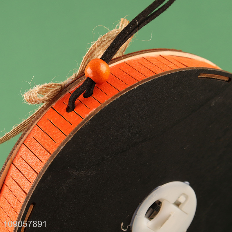 New Product Light Up Halloween Wooden Hanging Decorations for Halloween Tree