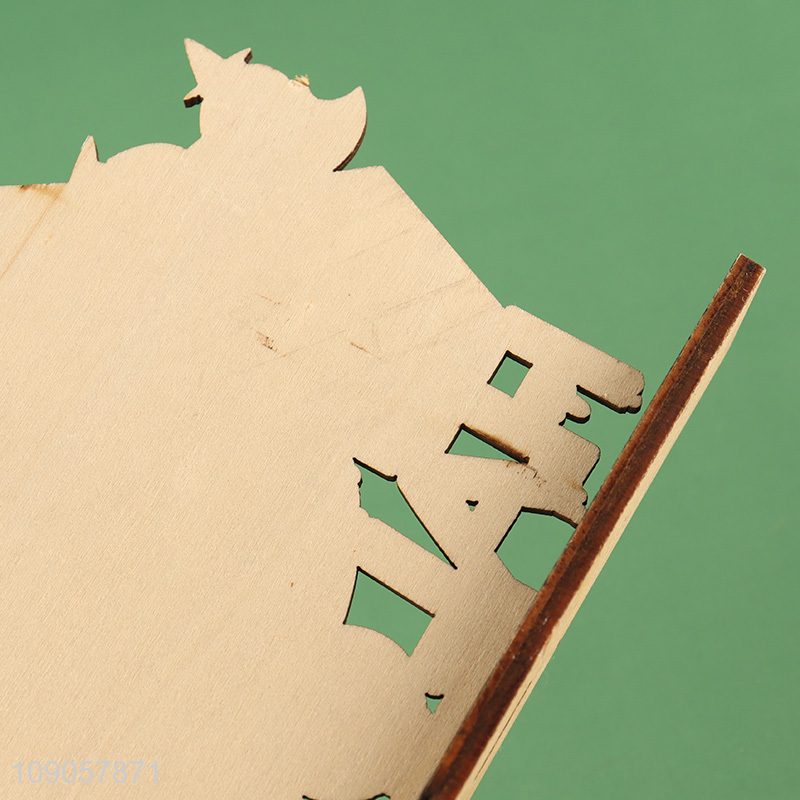 New Arrival Happy Halloween Wooden Signs Halloween Wooden Table Centerpieces