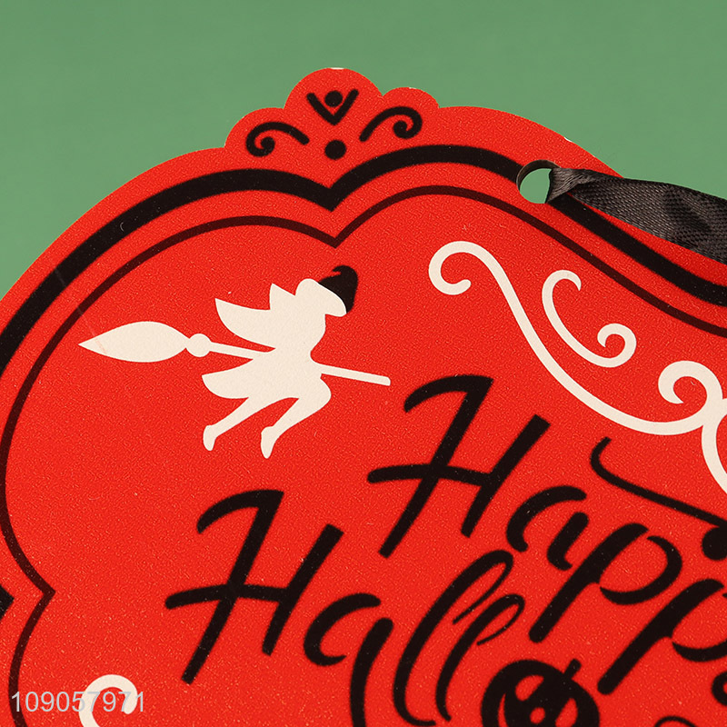 New Arrival Happy Halloween Wooden Sign Wooden Hanging Ornaments for Garden Decor