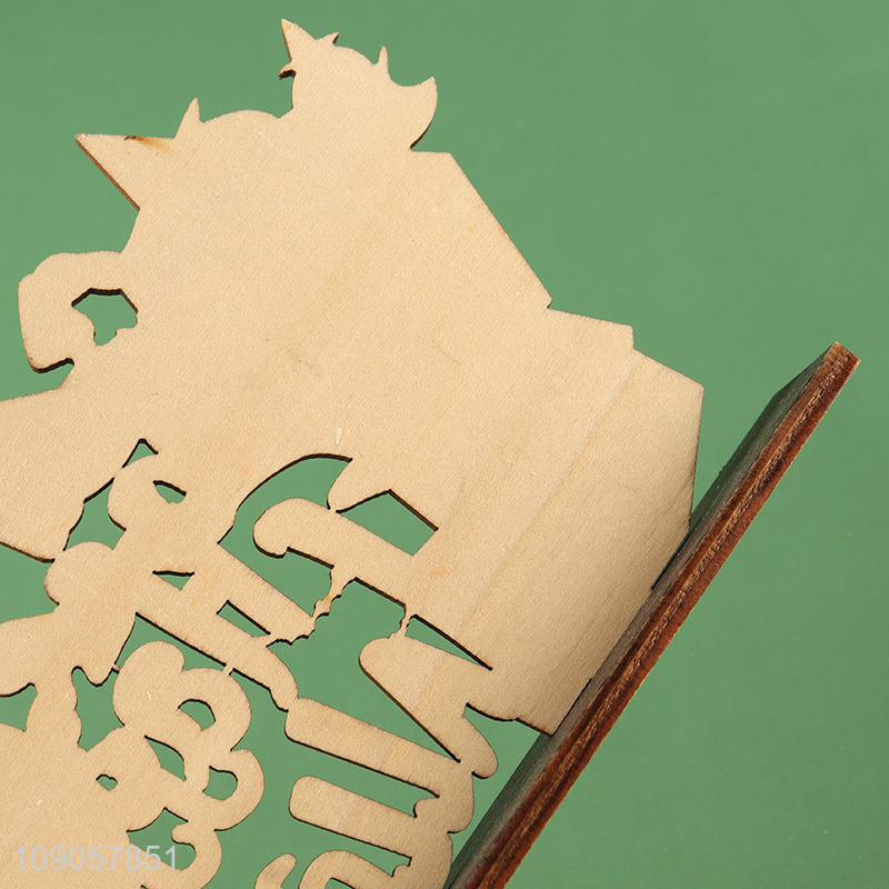 Popular Product Happy Halloween Wooden Signs Decorations Halloween Table Decorations