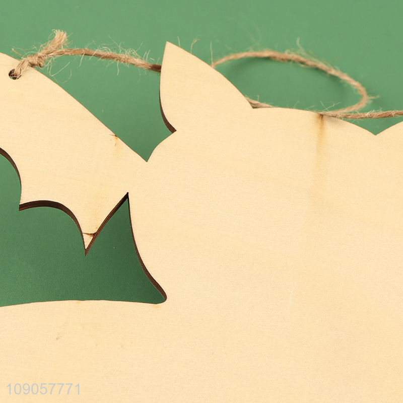 New Arrival Halloween Trick or Treat Sign Halloween Wooden Hanging Door Decorations