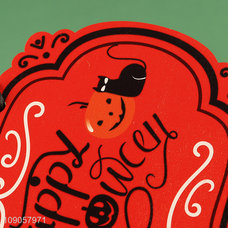 New Arrival Happy Halloween Wooden Sign Wooden Hanging Ornaments for Garden Decor