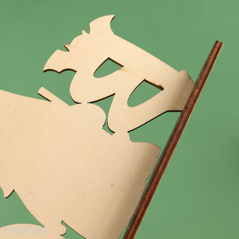 Good Quality Halloween Wooden Table Decorations Halloween Boo Signs for Indoor Decor