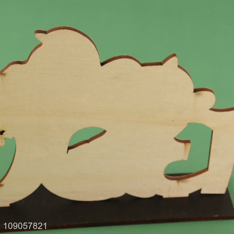 Factory Supply Halloween Wooden Table Decorations Halloween Boo Signs for Decor