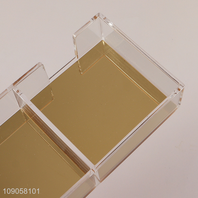 Factory price office supplies 3 compartments memo pad sticky note holder