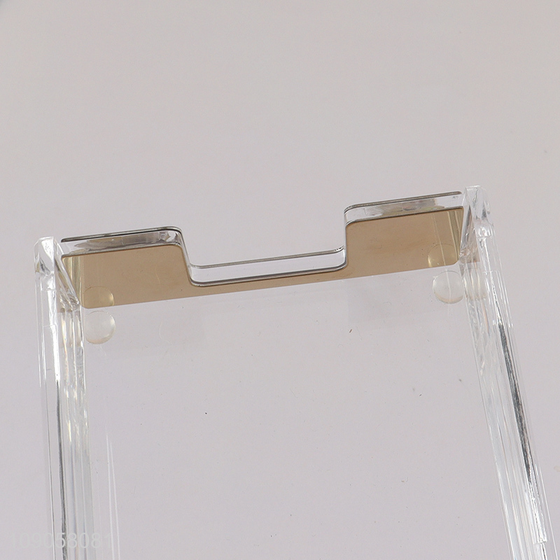 Good selling clear acrylic paper memo pad sticky note holder for office
