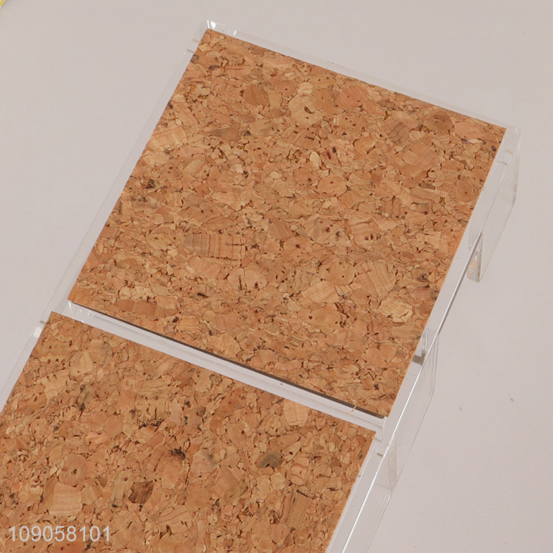 Factory price office supplies 3 compartments memo pad sticky note holder