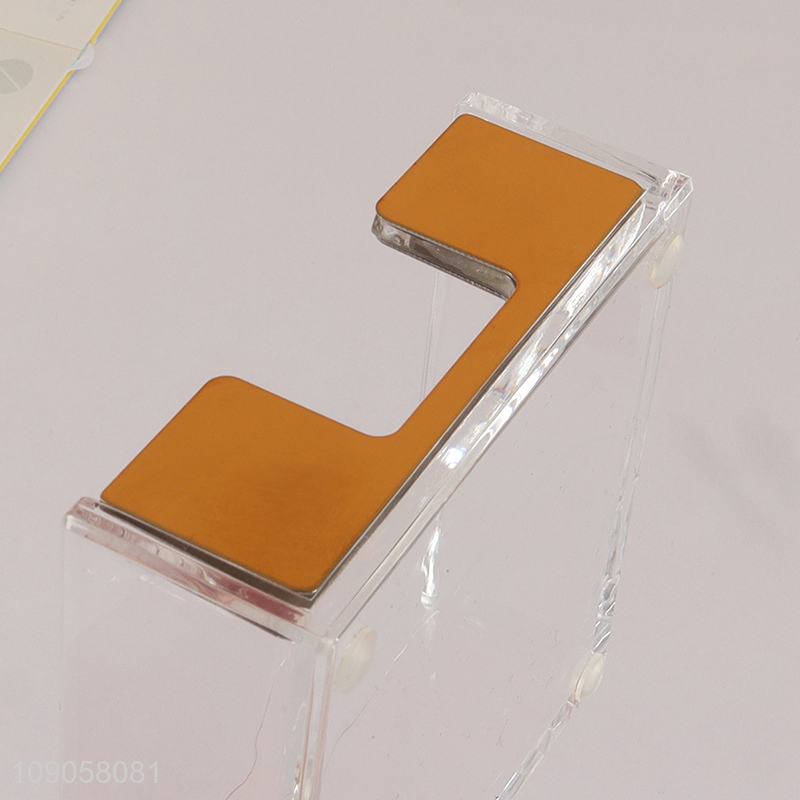 Good selling clear acrylic paper memo pad sticky note holder for office