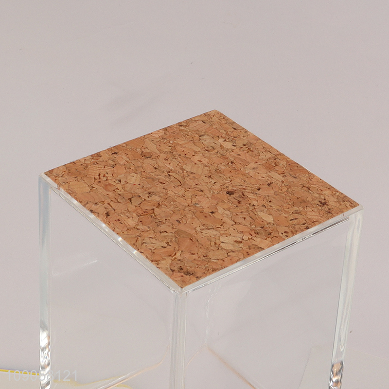 Best selling acrylic clear school office acrylic pen holder pen container