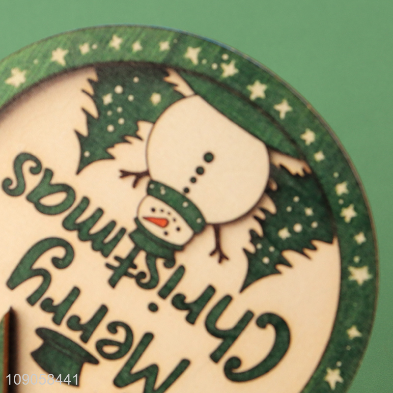 New Product Wooden Hanging Christmas Tree Ornaments Christmas Wooden Decorations