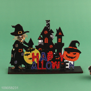 New Arrival Halloween Wooden Tabletop Ornaments Halloween Table Centerpieces