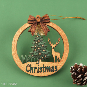 Hot Selling Wooden Hanging Christmas Tree Ornaments Christmas Home Party Gifts
