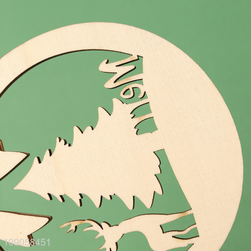 Hot Selling Wooden Hanging Christmas Tree Ornaments Christmas Home Party Gifts