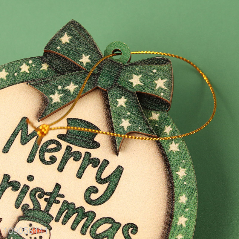 New Product Wooden Hanging Christmas Tree Ornaments Christmas Wooden Decorations