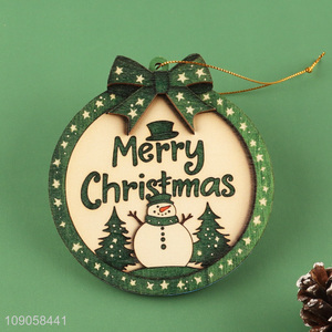 New Product Wooden Hanging Christmas Tree Ornaments Christmas Wooden Decorations
