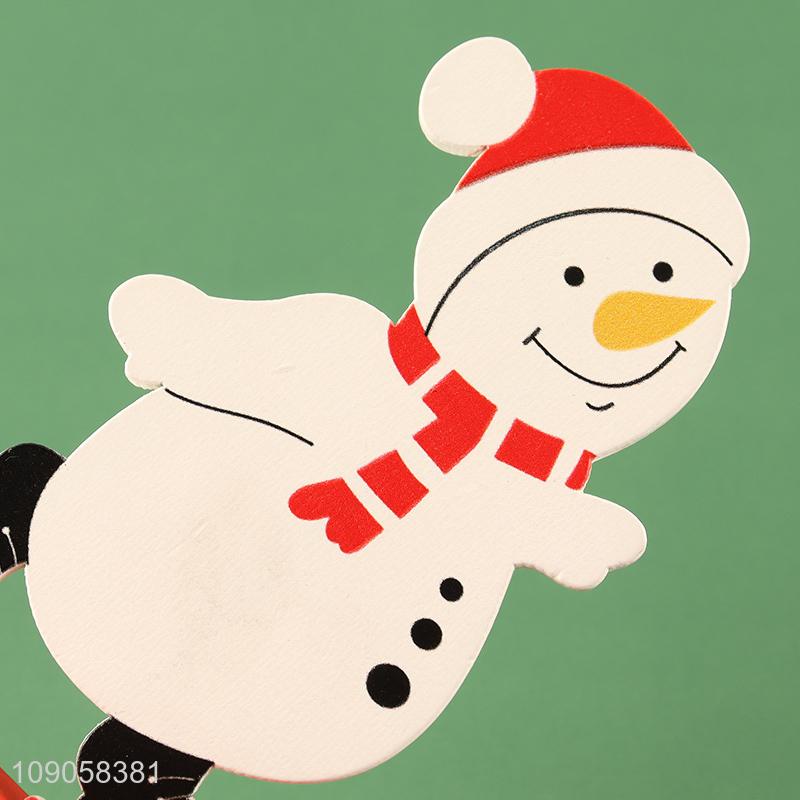 Wholesale Wooden Christmas Snowman Table Decorations Christmas Table Signs Winter Decor