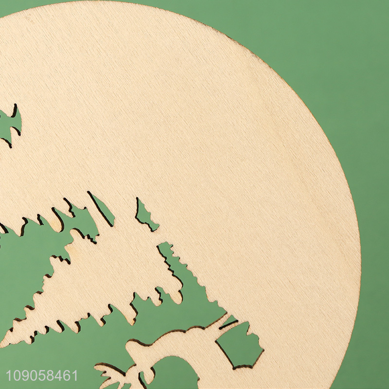 Wholesale Wooden Hanging Christmas Tree Ornaments for Christmas Tree Decorations