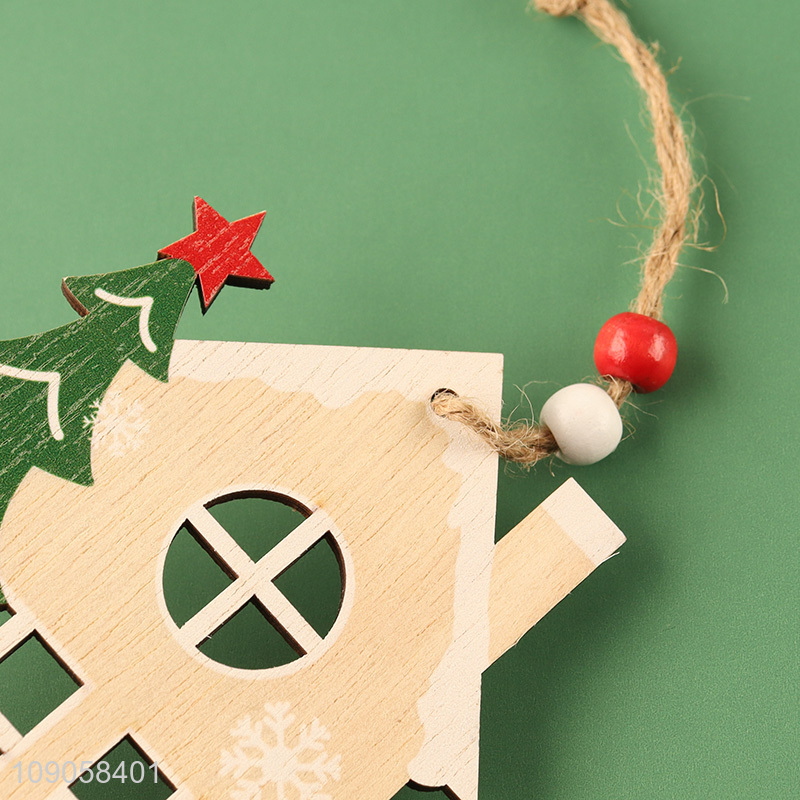 New Arrival Christmas Wooden Hanging Ornaments Christmas Tree Wooden Decorations