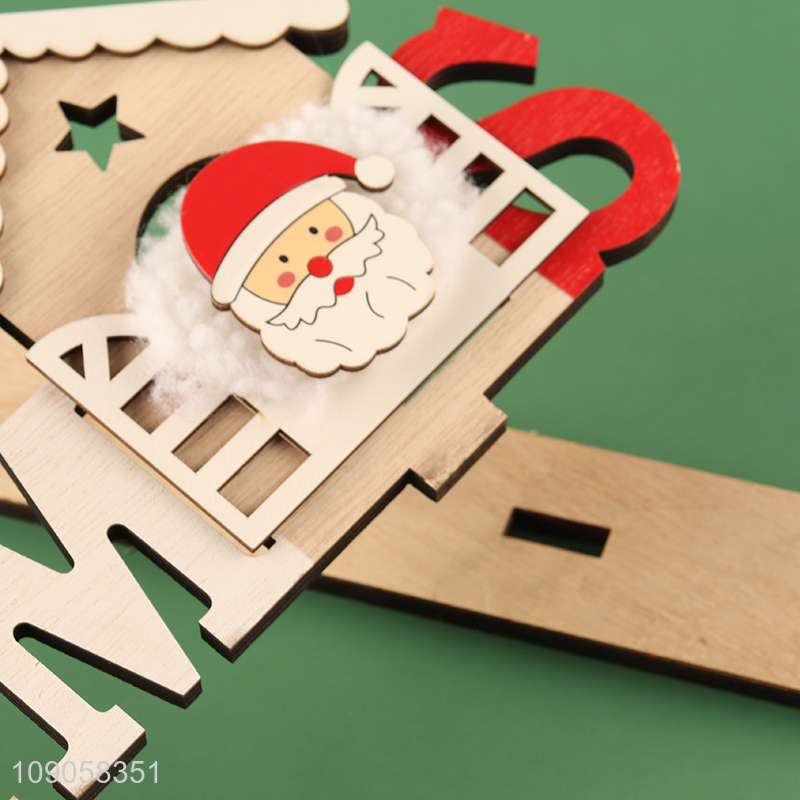 High Quality Christmas Tabletop Ornaments Wooden Table Decorations Wooden Christmas Gifts