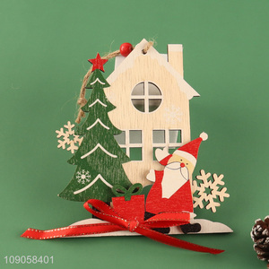 New Arrival Christmas Wooden Hanging Ornaments Christmas Tree Wooden Decorations